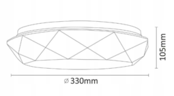 17W Led Plafondi 4000K 1300lumen