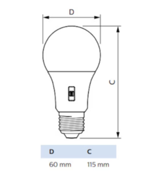 PHILIPS 8W LED 5 COLORS E27 806lumen DIM