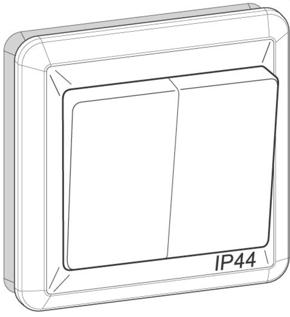 Artic IP44 5- kytkin Valkoinen